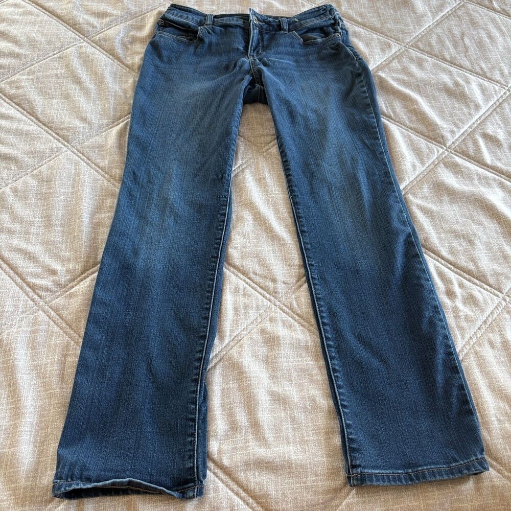 Chico's Platinum Denim Women's Blue Slim Leg Jeans Size 0 / Regular (Sz 6)